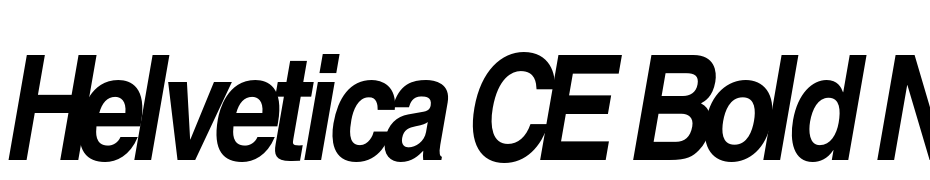 Helvetica CE Bold Narrow Oblique Font Download Free